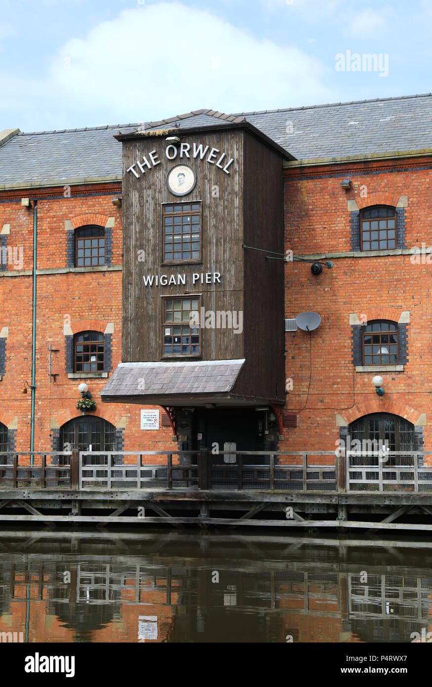 Wigan Pier, made famous by Orwell, in Lancashire in NW England