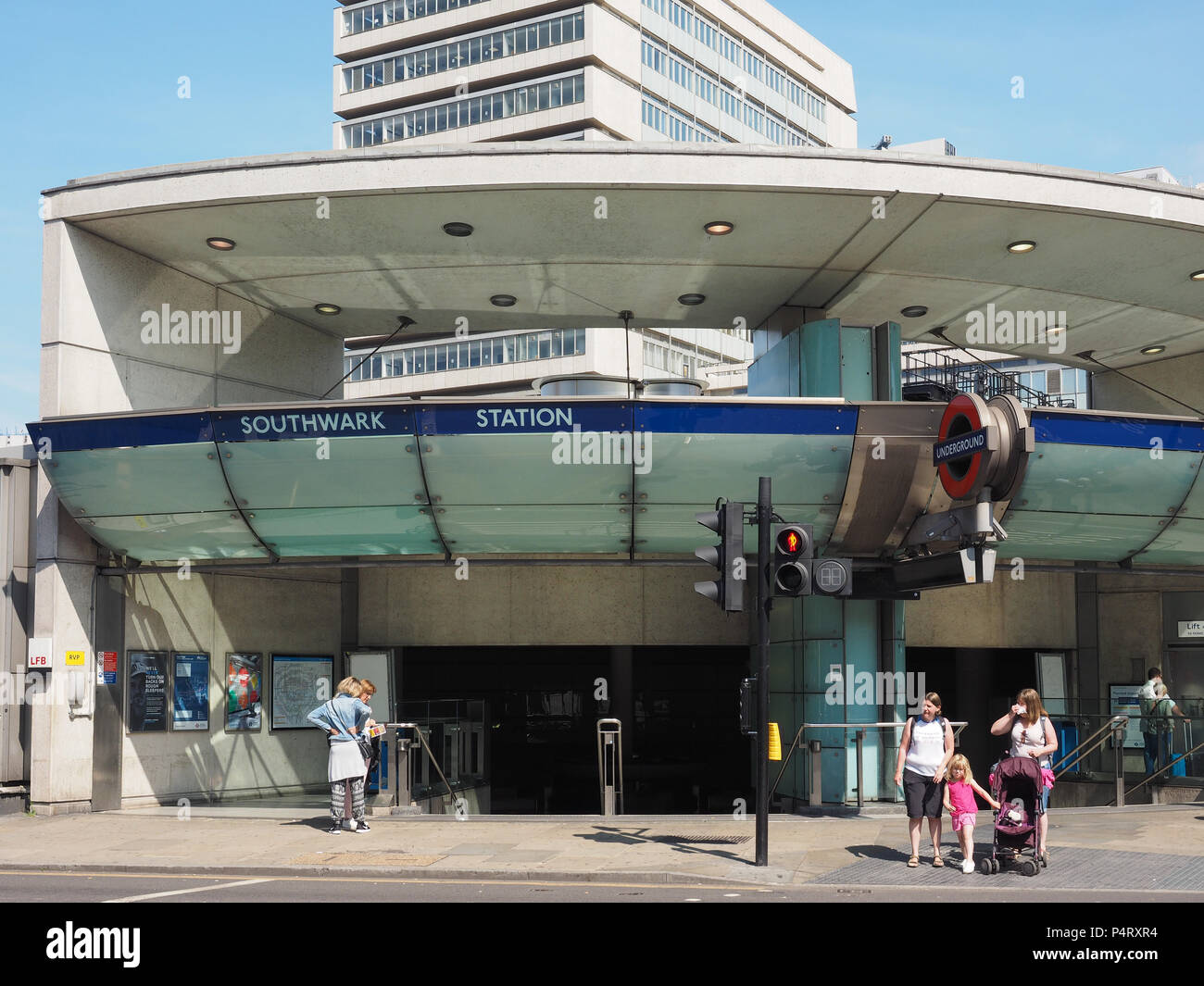 LONDON, UK - CIRCA JUNE 2018: Southwark tube station Stock Photo