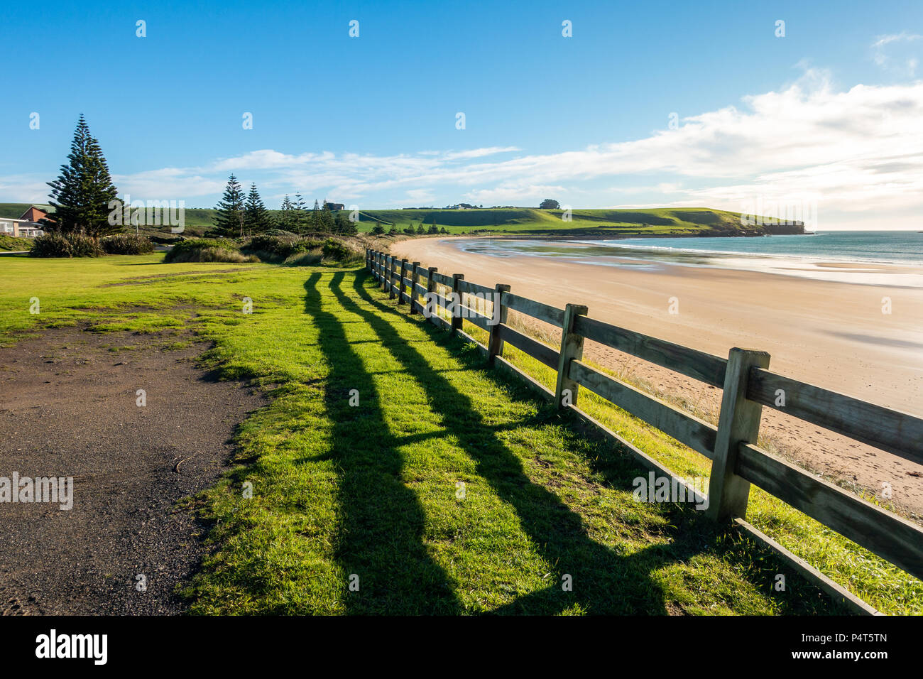 Kings Park and the beach in town of Stanley, Tasmania, Australia. Stock Photo