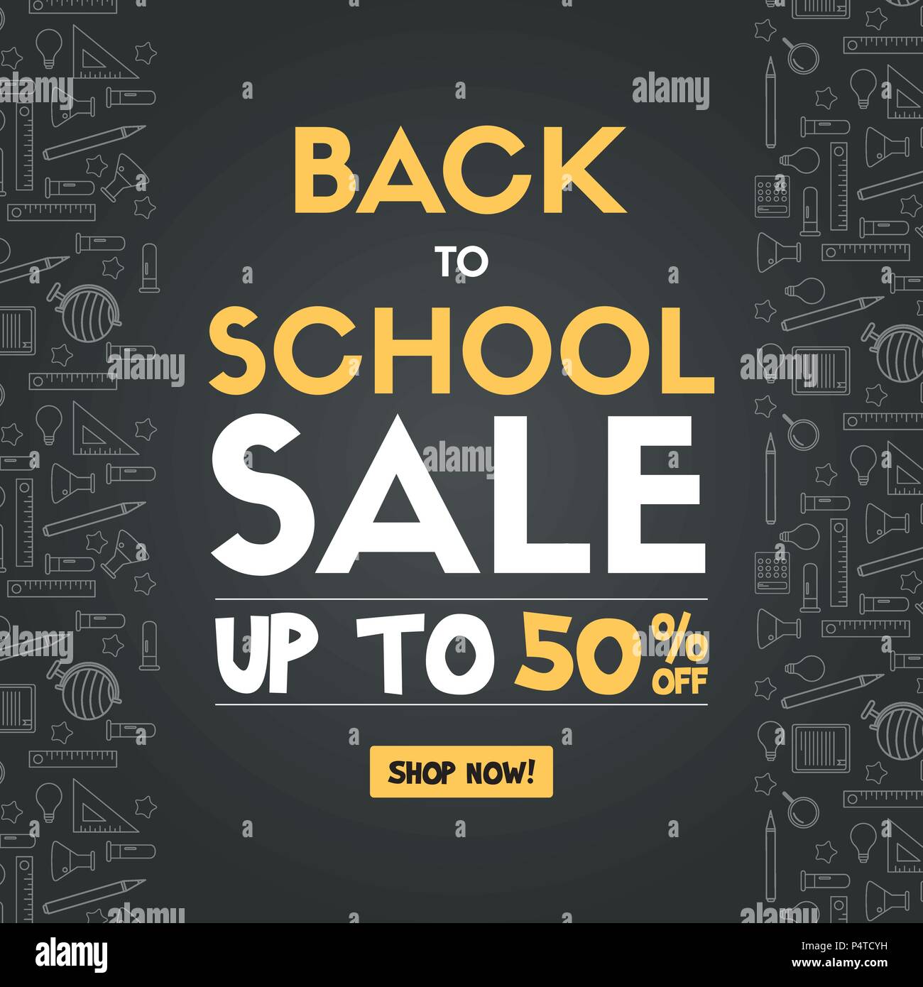 Back to school sale sign Stock Vector Image & Art - Alamy