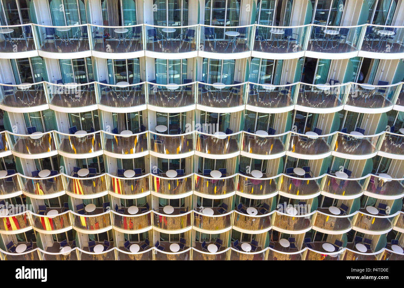 Balcony Cabins Cruise Ship Stock Photos Balcony Cabins Cruise