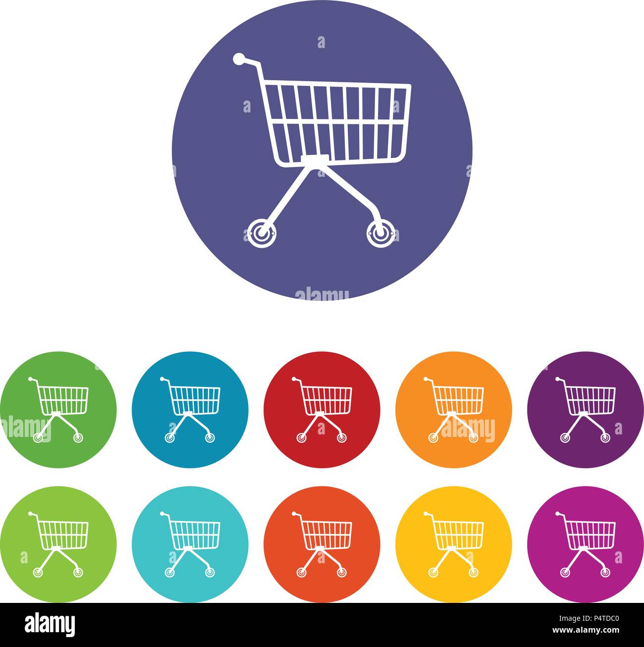 Small trolley icons set vector color Stock Vector Image & Art - Alamy