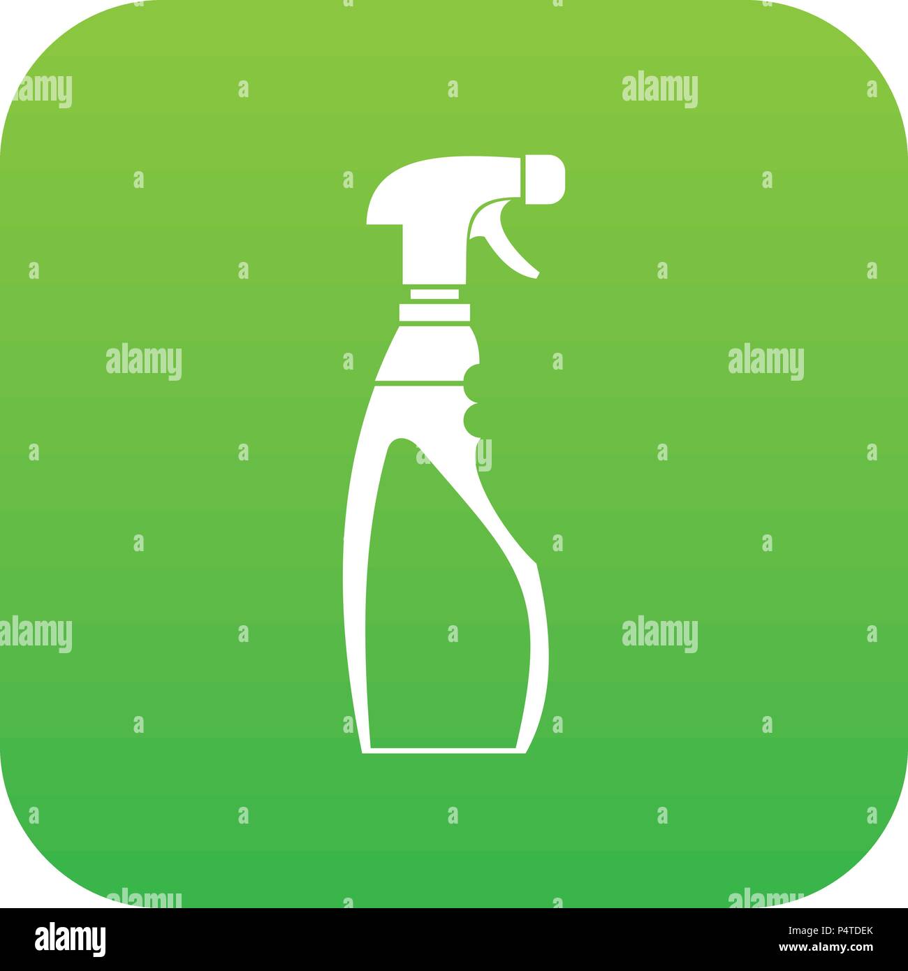 Sprayer bottle icon digital green Stock Vector