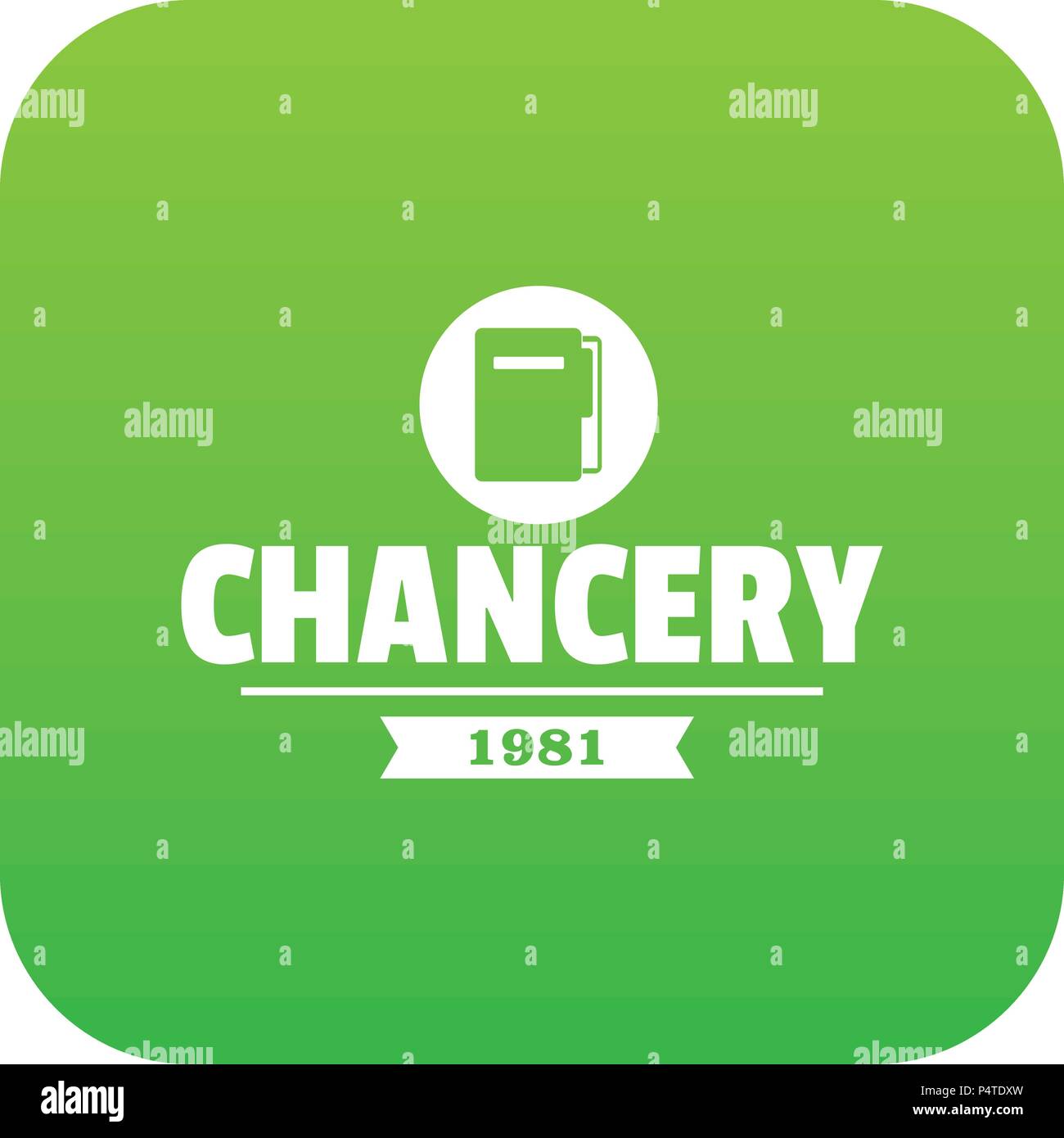 chancery-icon-green-vector-stock-vector-image-art-alamy