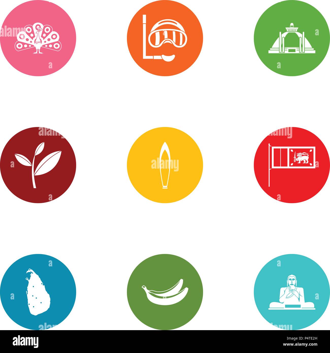 Swimming environment icons set, flat style Stock Vector Image & Art - Alamy