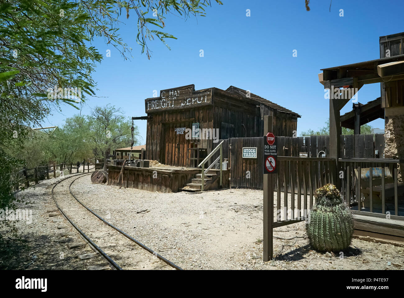 Old Western Town Stock Photo