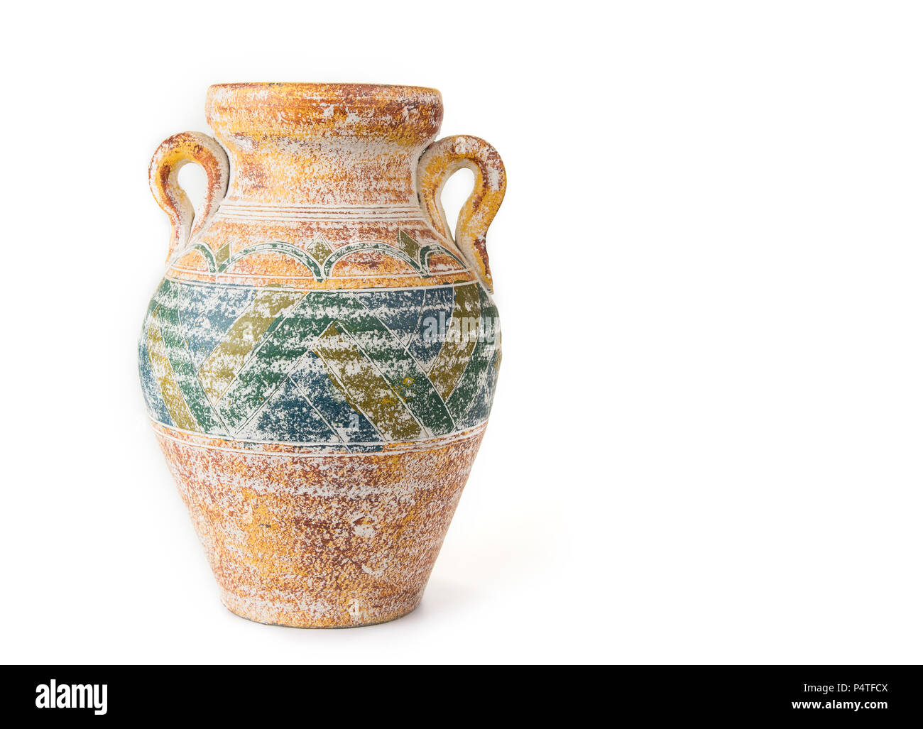 Chinese ceramic amphora vase on the white background Stock Photo Alamy