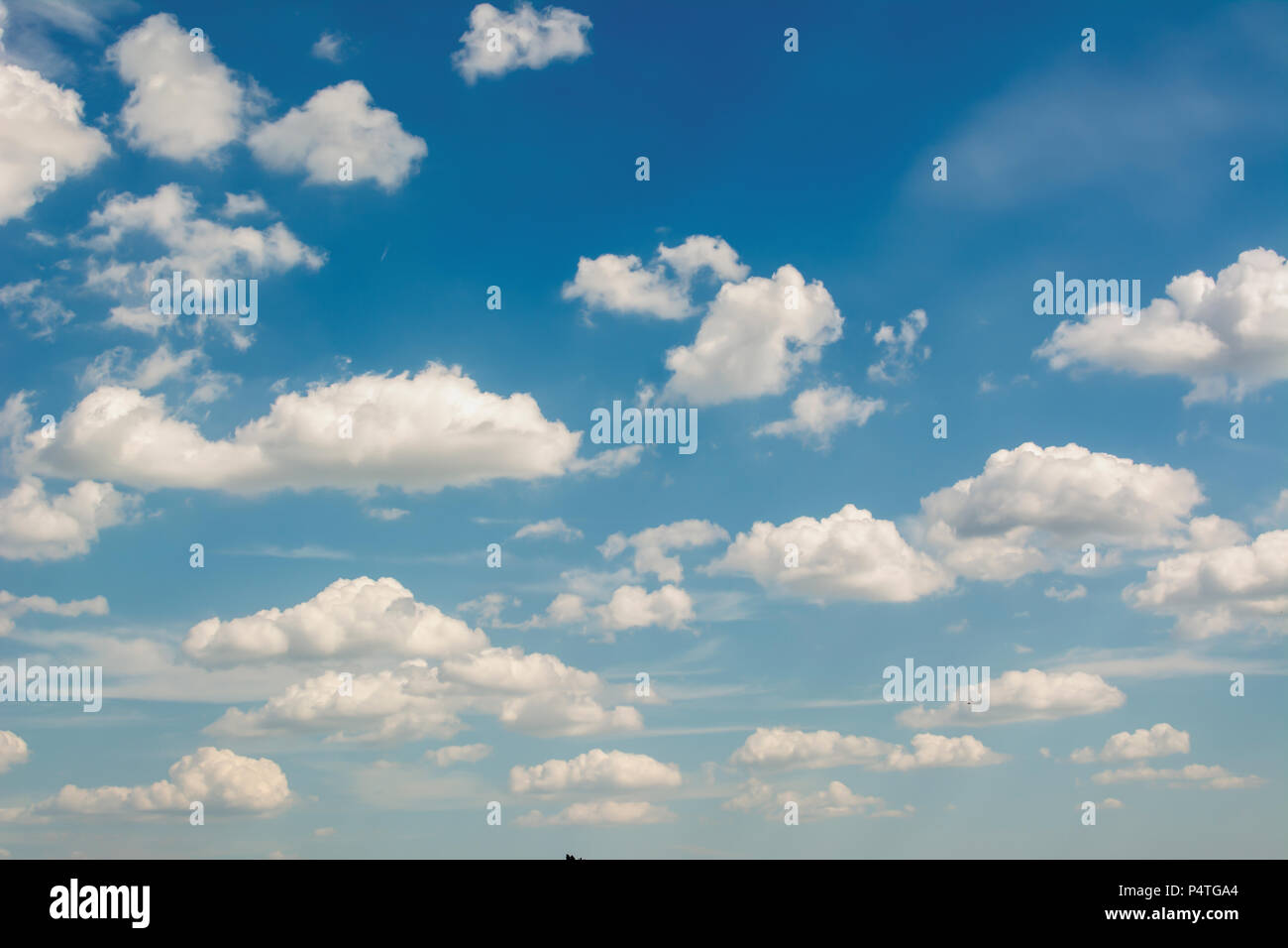 Blue sky and clouds sky, blue sky background, sky panorama Stock Photo