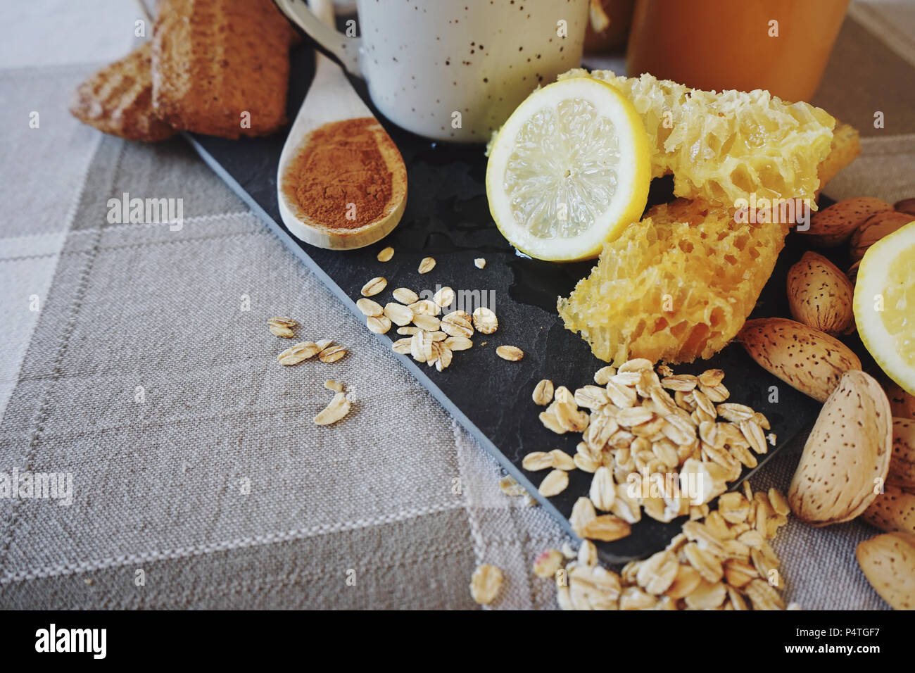 Healthy breakfast against common cold Stock Photo Alamy