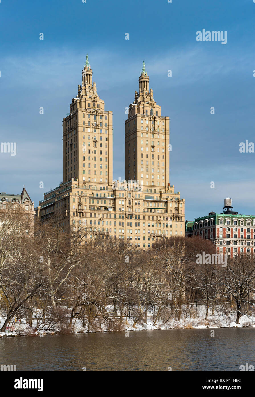 San Remo apartment building in winter, Manhattan, New York City, USA ...