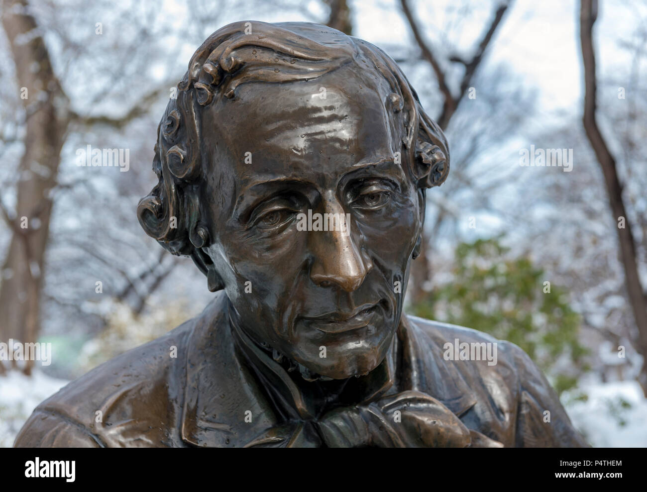 Hans Christian Andersen Statue in Central Park, New York City, USA