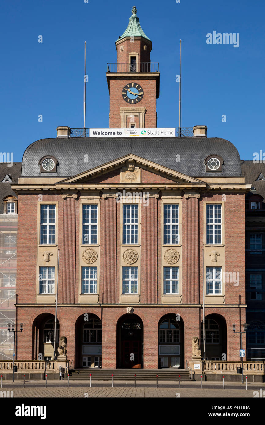 Town Hall Herne Ruhr District North Rhine Westphalia Germany