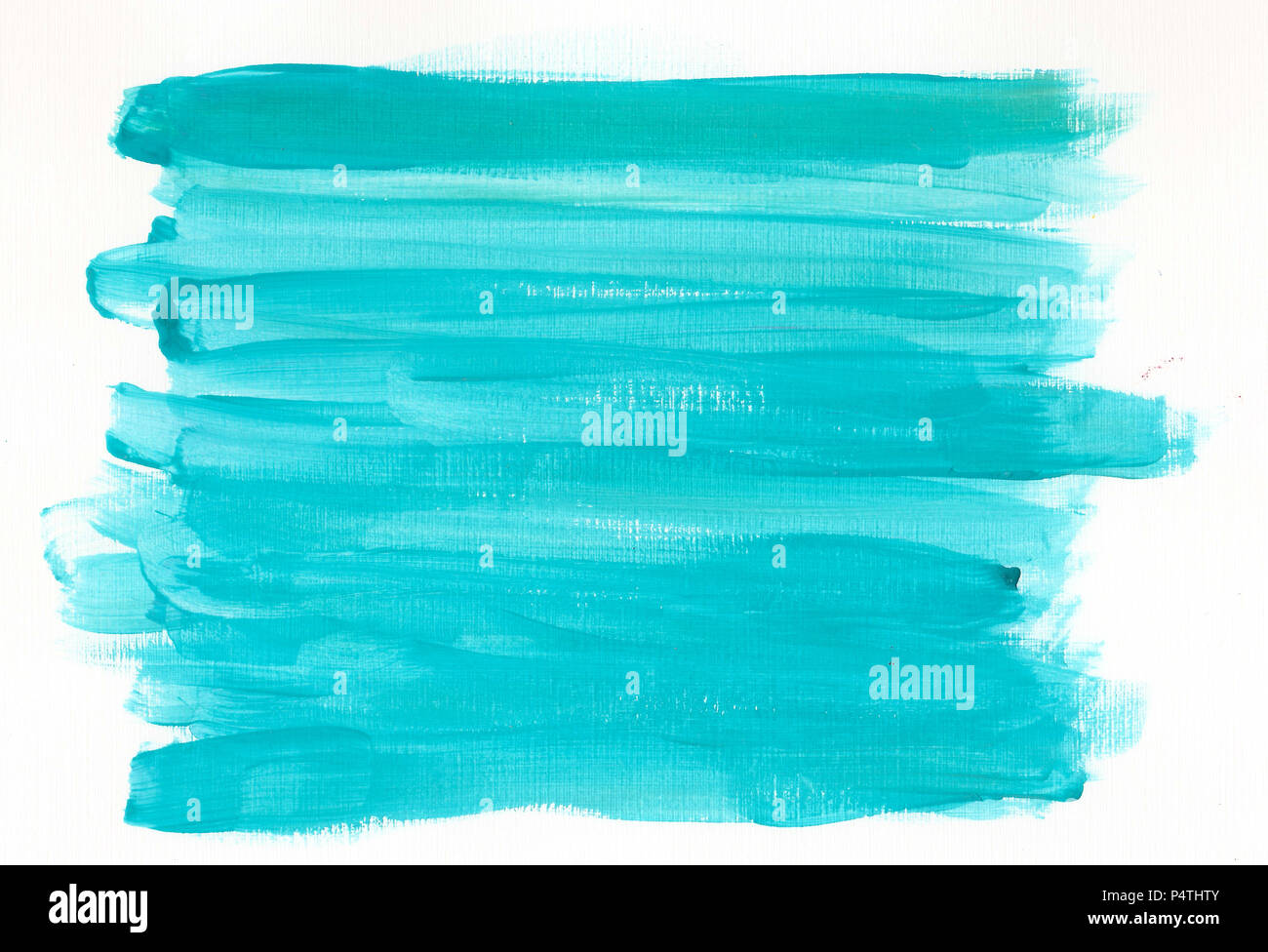 hand drawn turquoise acrylic paint background Stock Photo - Alamy