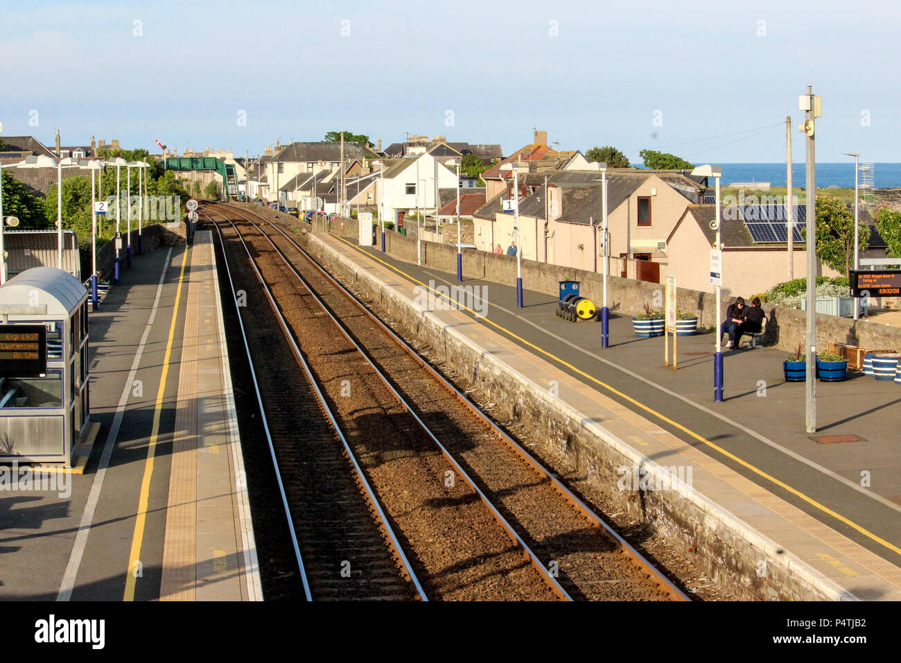 Carnoustie Railway Station Stock Photo Alamy