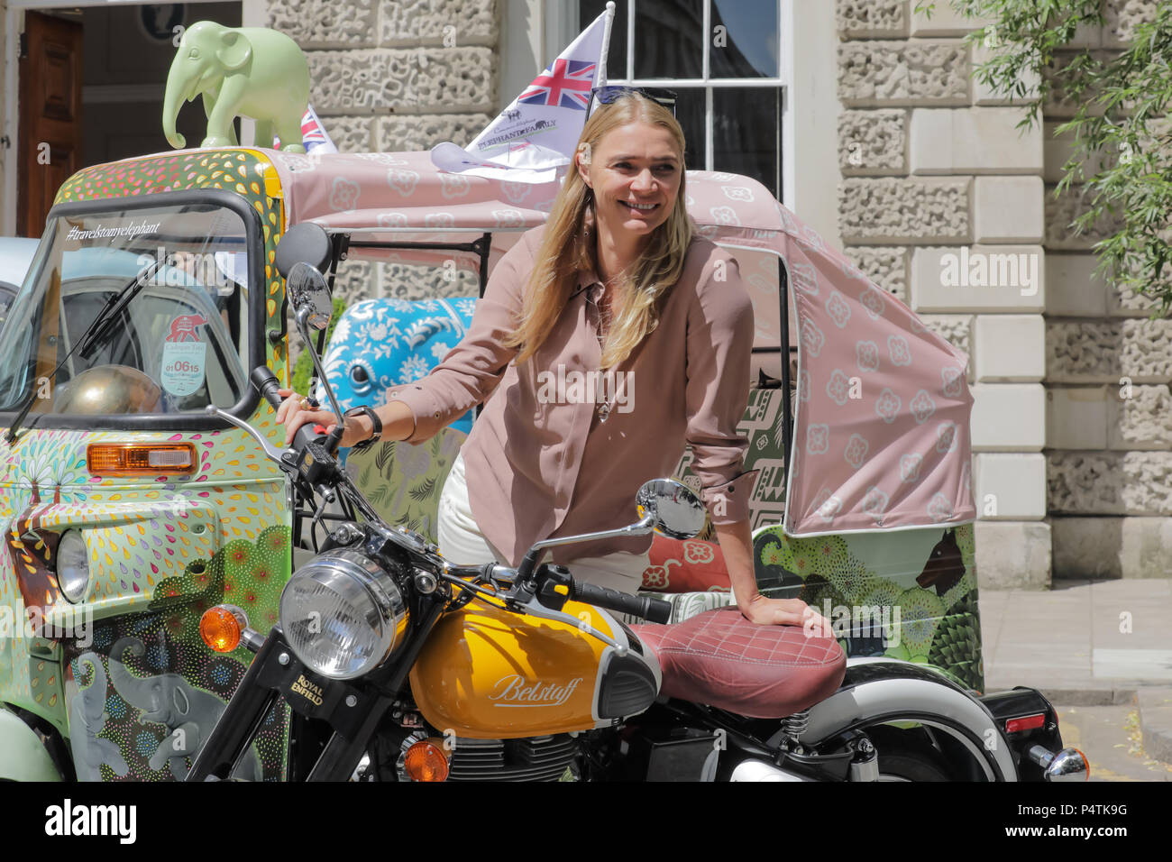 Jodie Kidd at the launch of The Elephant Family Concours d'éléphant, a