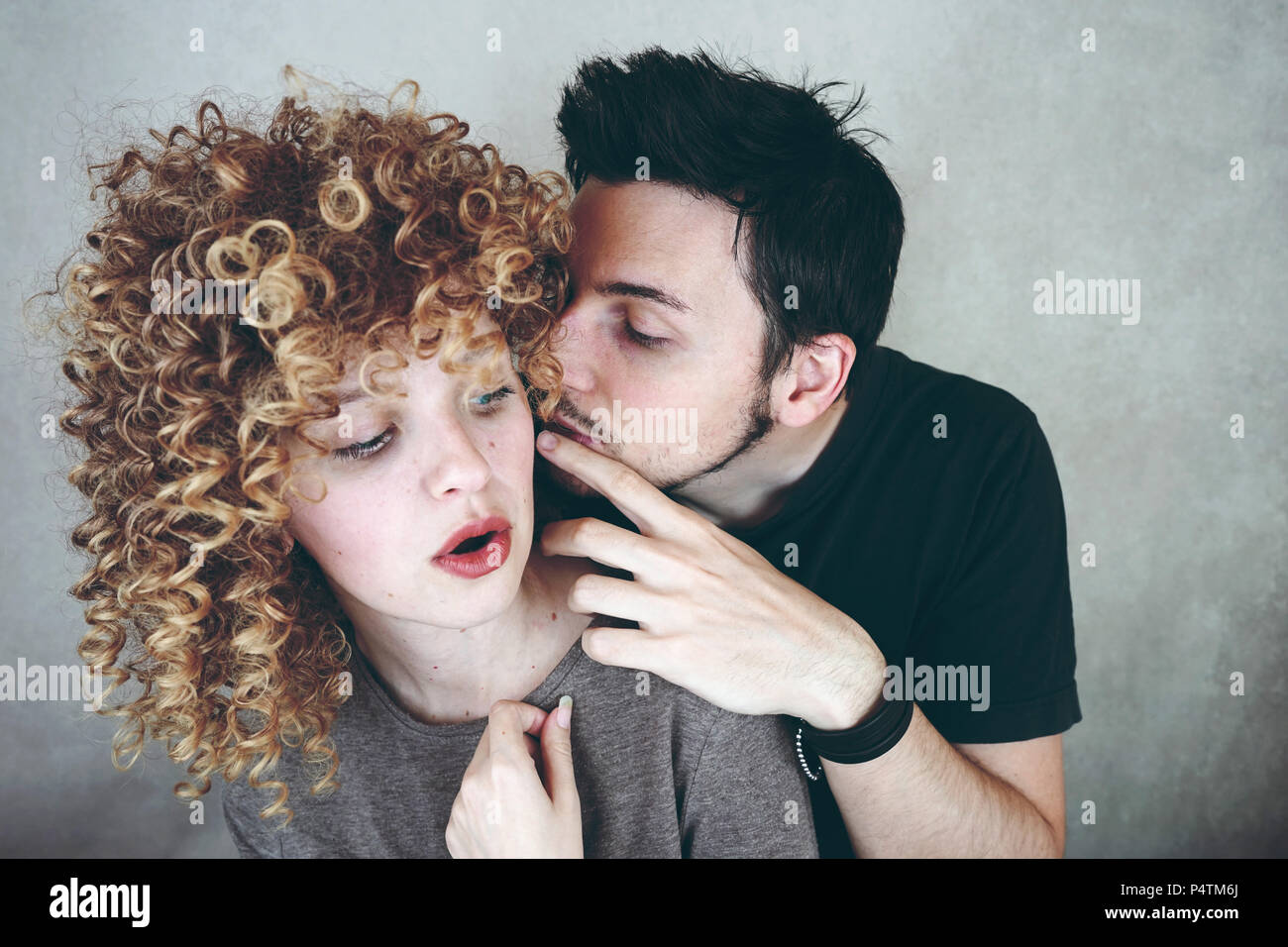 Love trust couple in hi-res stock photography and images - Alamy