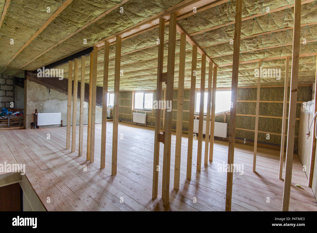 Construction And Renovation Of Big Light Spacious Empty Room With