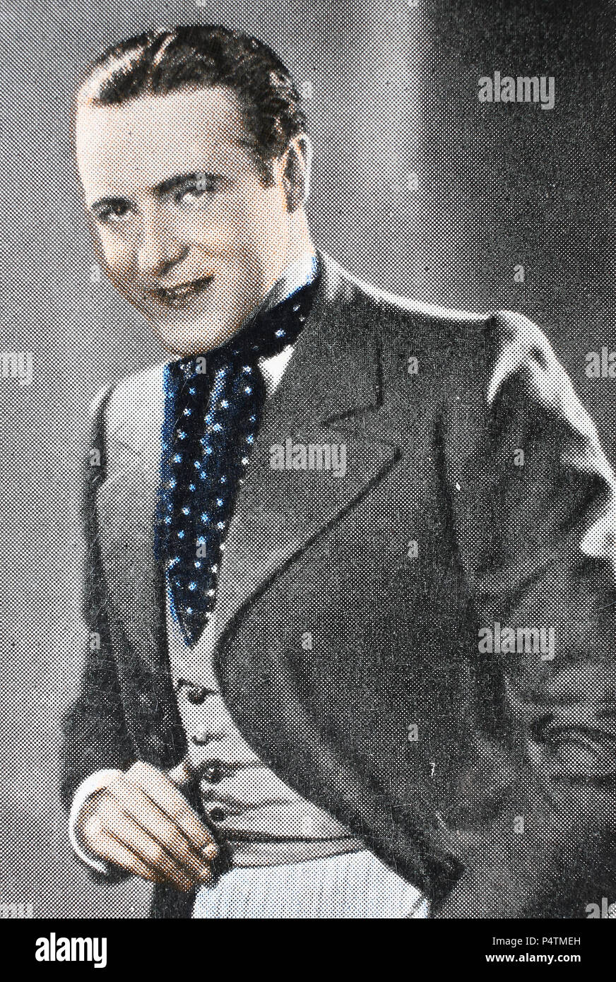 Willy Fritsch (27 January 1901 â€“ 13 July 1973) was a German theater and film actor, digital improved reproduction of an historical image Stock Photo