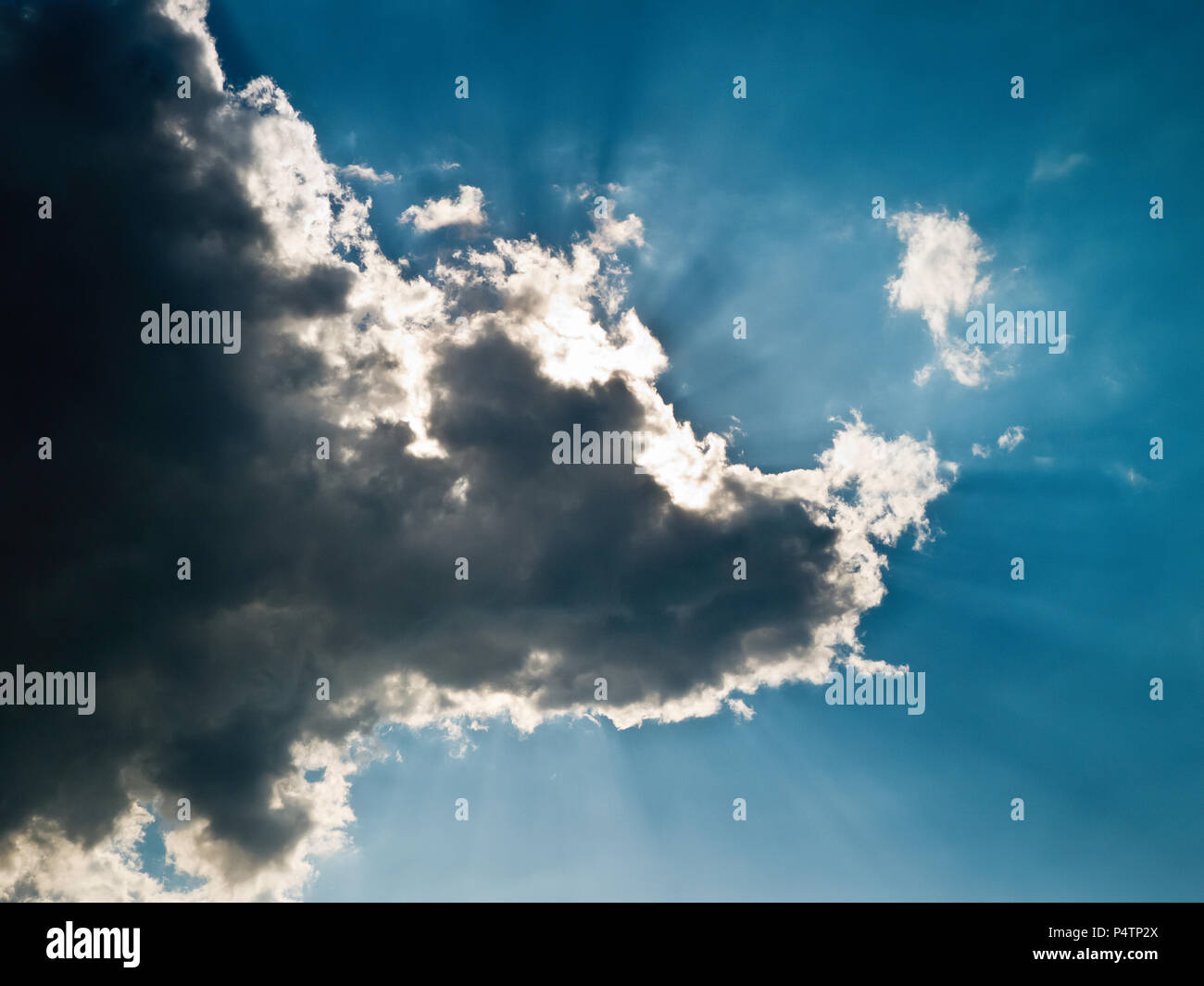 clouds landscape in the blu sky. Stock Photo