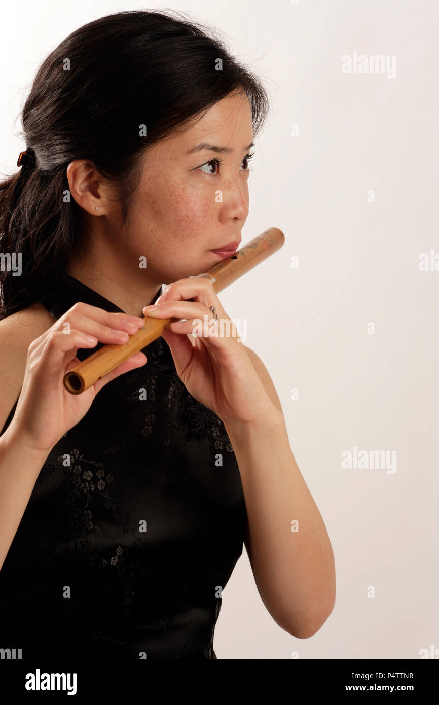 Chinese flute player hires stock photography and images Alamy