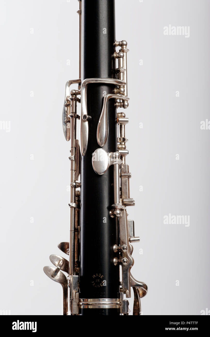Oboe octave keys on the back of the instrument Stock Photo Alamy