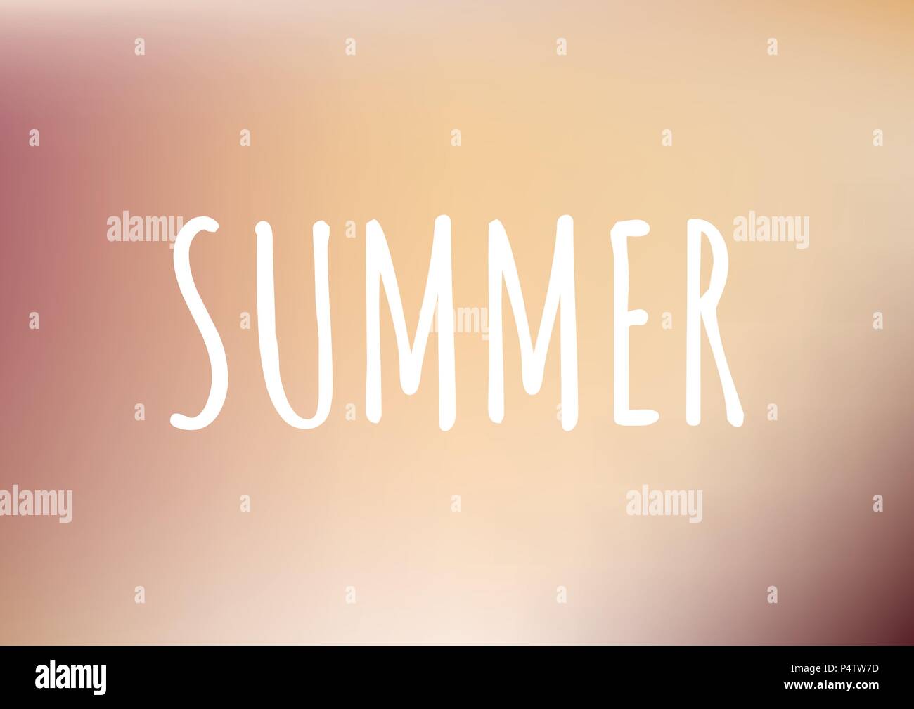 Gradient pattern background with text. Summer concept design. Vector illustration. Stock Vector