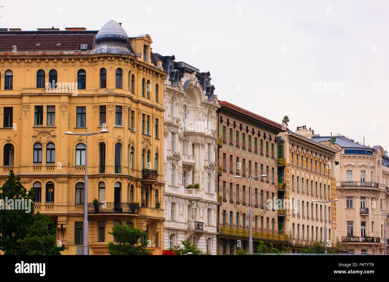 View of typical Viennese buildings in Vienna, Austria Stock Photo - Alamy