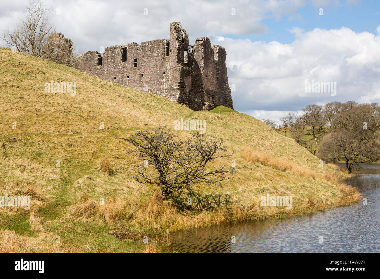 Morton Castle in Dumfries and Galloway, Scotland Stock Photo