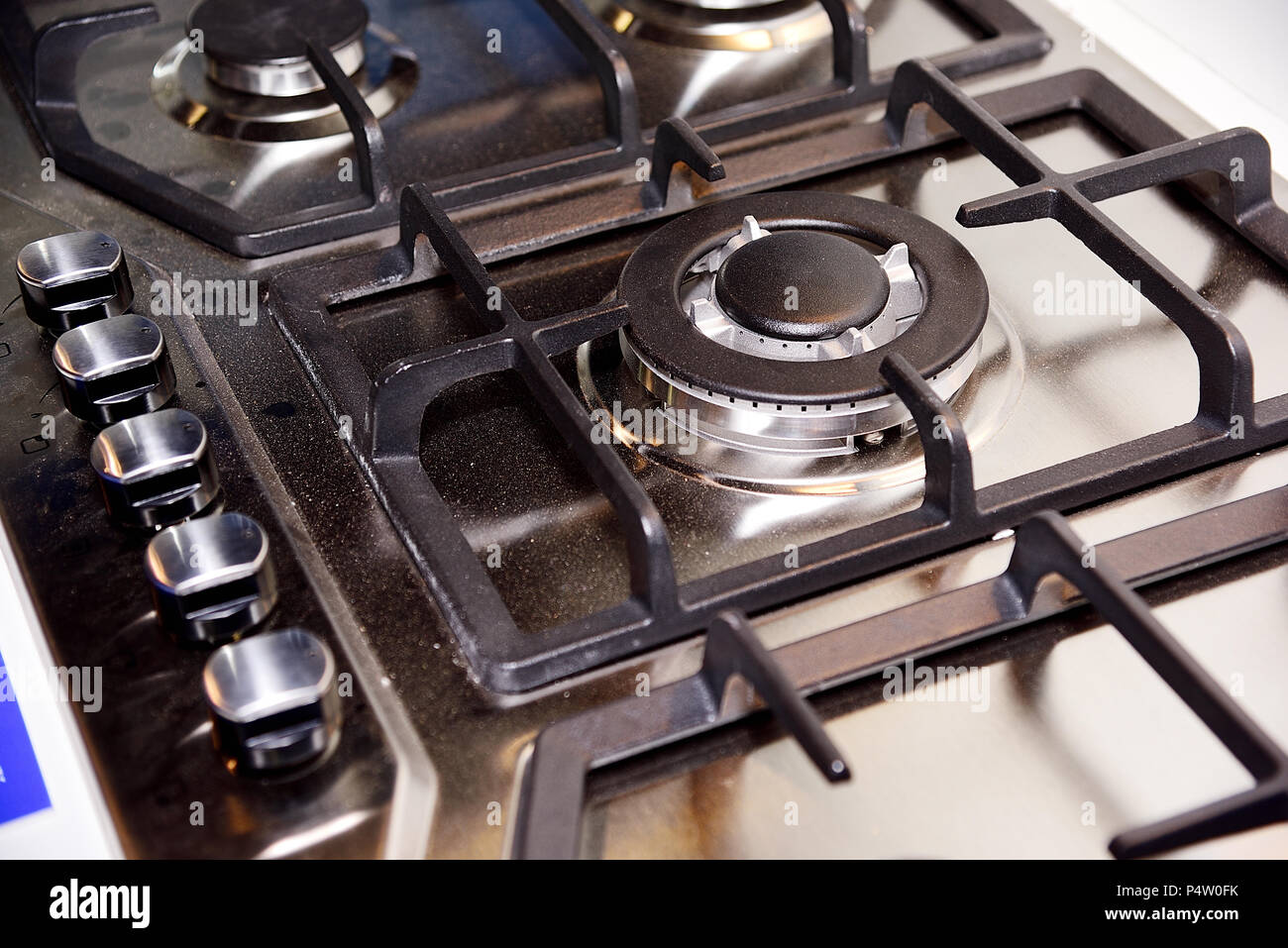 Modern Gas stove Stock Photo Alamy