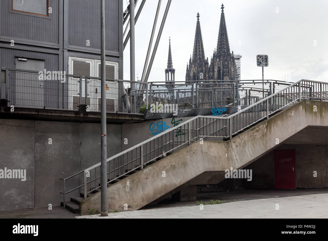 Koeln, Germany, Koelner Dom and the surroundings of the main station Stock Photo