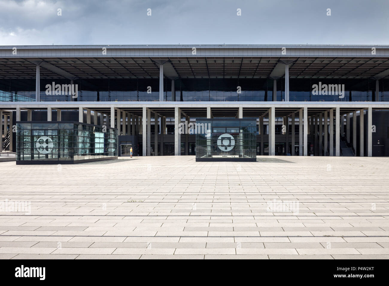 Schoenefeld, Germany, Berlin Brandenburg Airport Willy Brandt BER Stock Photo
