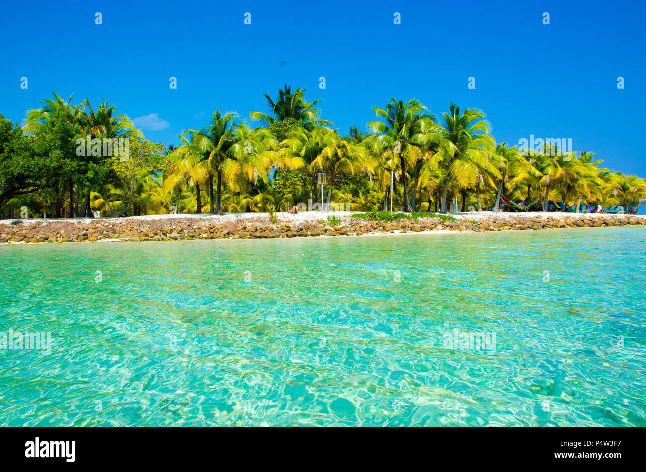 South Water Caye in Belize small caribbean paradise island with
