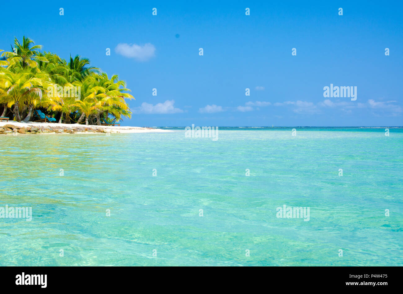 South Water Caye in Belize small caribbean paradise island with