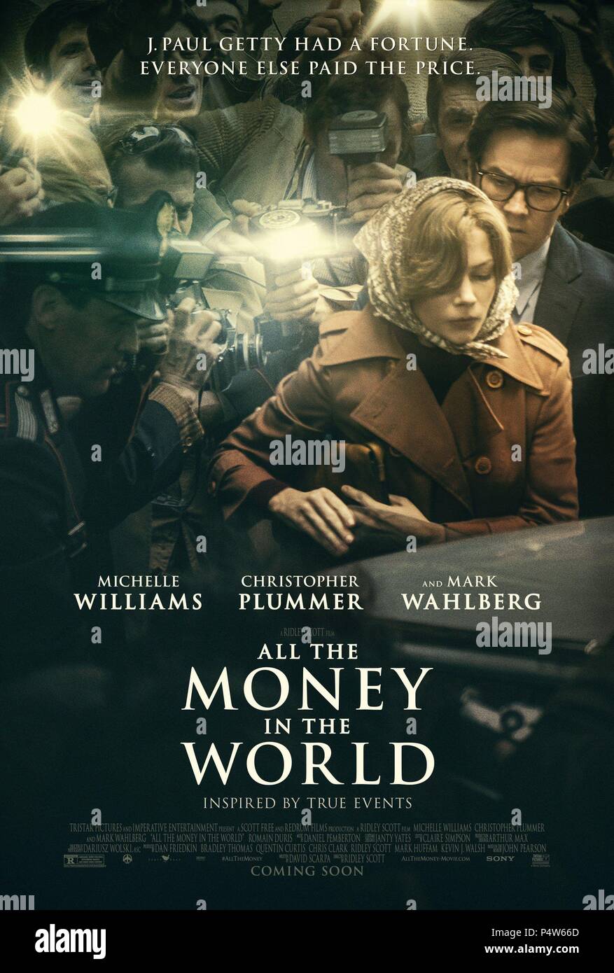 Original Film Title: ALL THE MONEY IN THE WORLD.  English Title: ALL THE MONEY IN THE WORLD.  Film Director: RIDLEY SCOTT.  Year: 2017. Credit: Imperative Entertainment/Scott Free Films/TriStar Production / Album Stock Photo