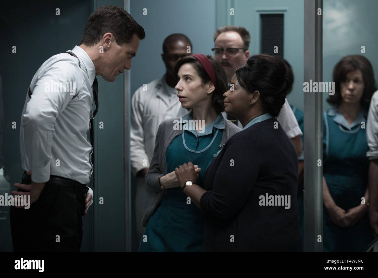 Original Film Title: THE SHAPE OF WATER.  English Title: THE SHAPE OF WATER.  Film Director: GUILLERMO DEL TORO.  Year: 2017.  Stars: MICHAEL SHANNON; SALLY HAWKINS; OCTAVIA SPENCER. Credit: BULL PRODUCTIONS/DOUBLE DARE YOU/FOX SEARCHLIGHT PICTURES / Album Stock Photo