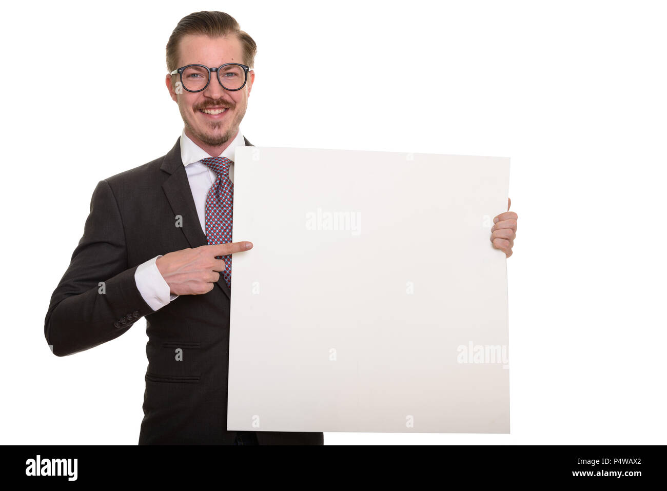 Portrait Of Man Isolated Against White Background Stock Photo - Alamy