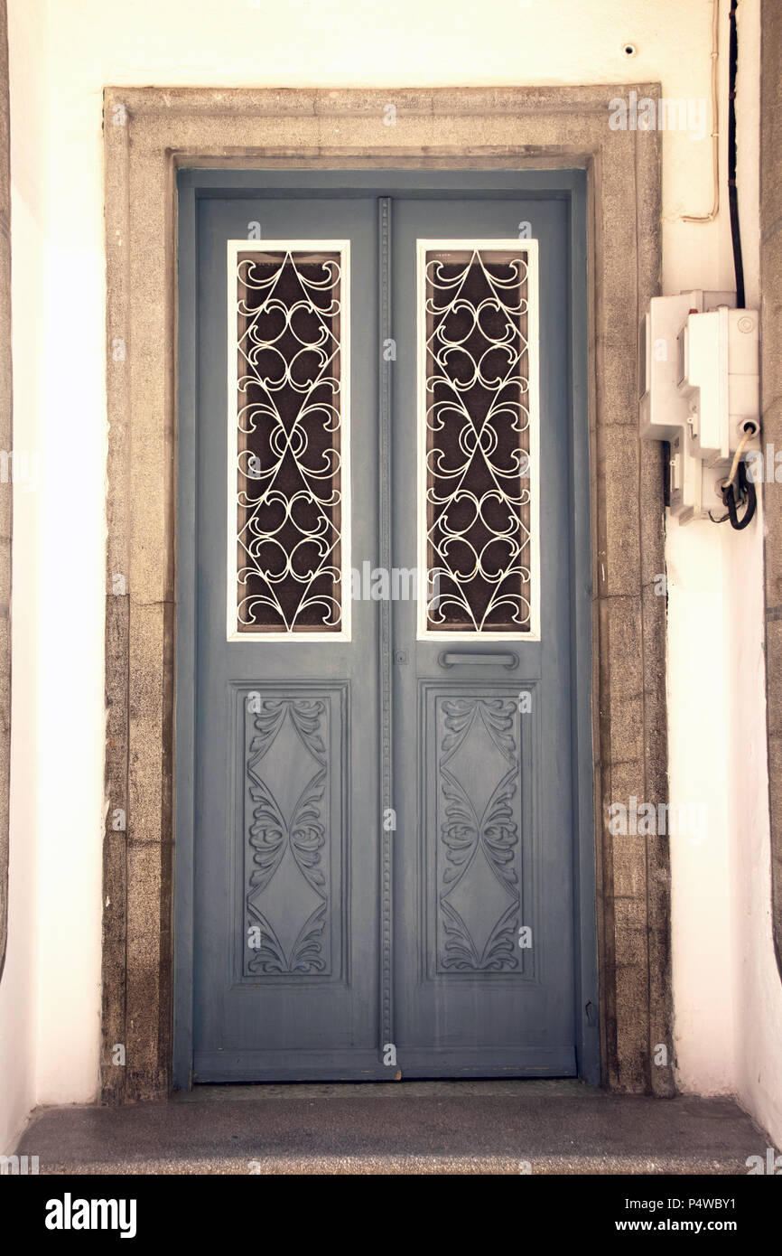 Front Door With Decorative Features In Pothia Kalymnos Greece