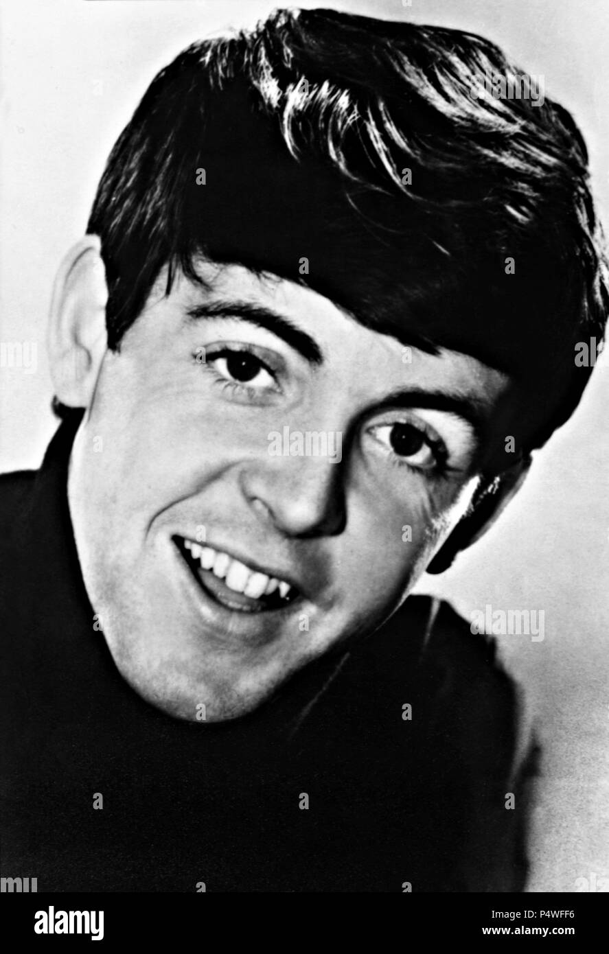Paul McCartney, uno de los componentes del grupo musical The Beatles. Stock Photo