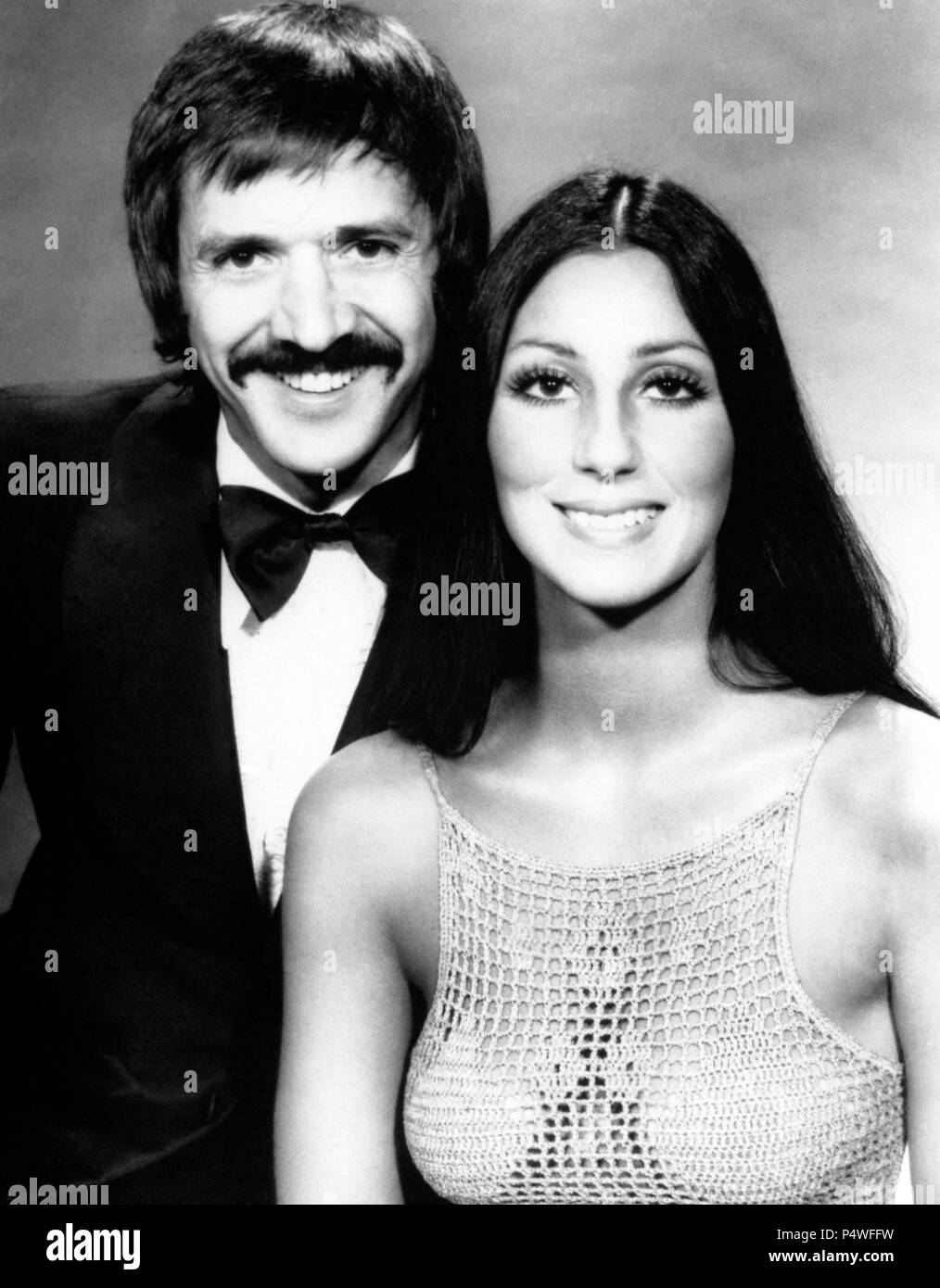 Sonny Bono & Cher. Stock Photo