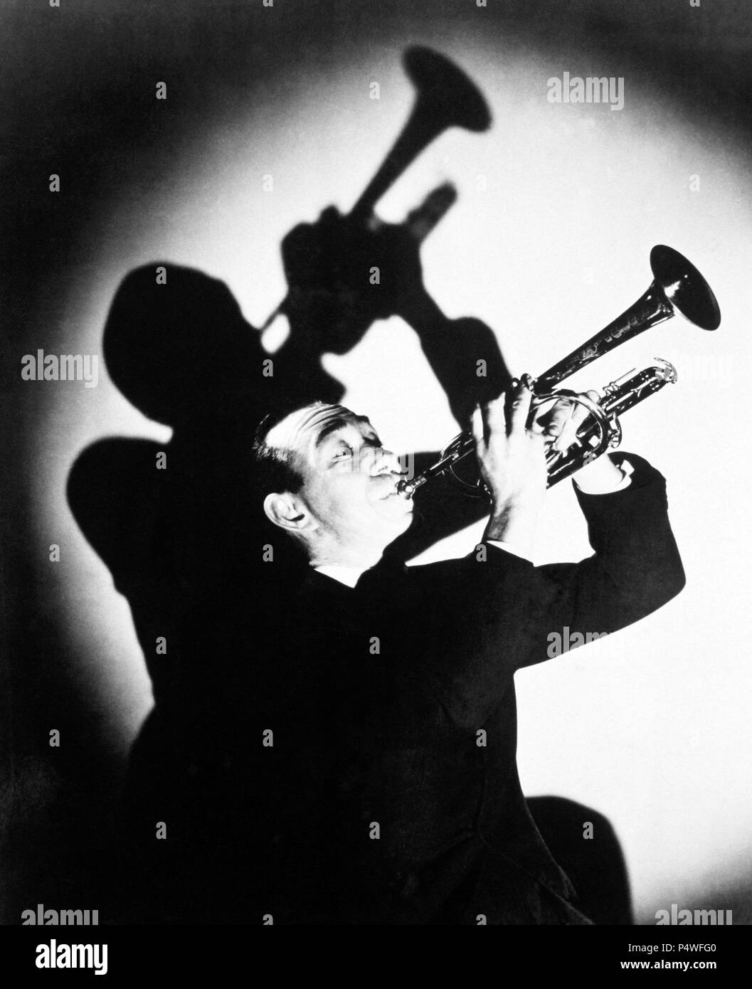 El y trompetista norteamericano Muggsy Spanier Stock Photo