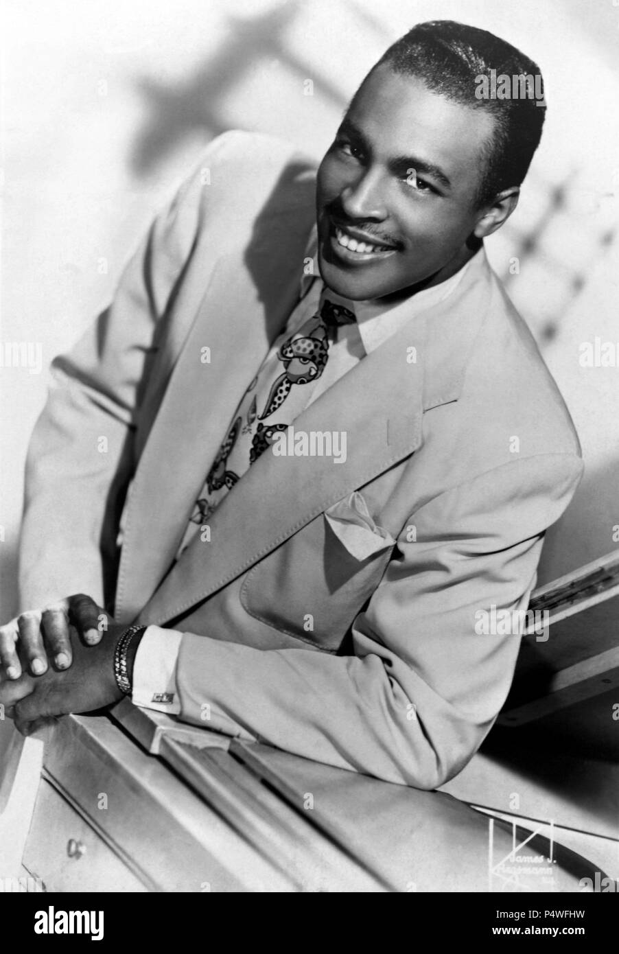Charles Brown, American blues singer and pianist Stock Photo Alamy
