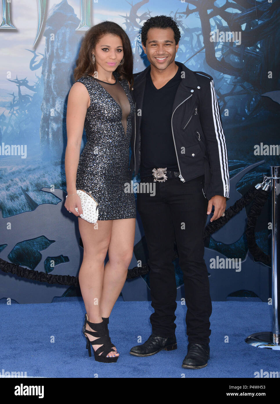 Corbin Bleu and sister at the Maleficent Premiere at the El Capitan Theatre  in Los Angeles.Corbin Bleu and sister ------------- Red Carpet Event,  Vertical, USA, Film Industry, Celebrities, Photography, Bestof, Arts Culture