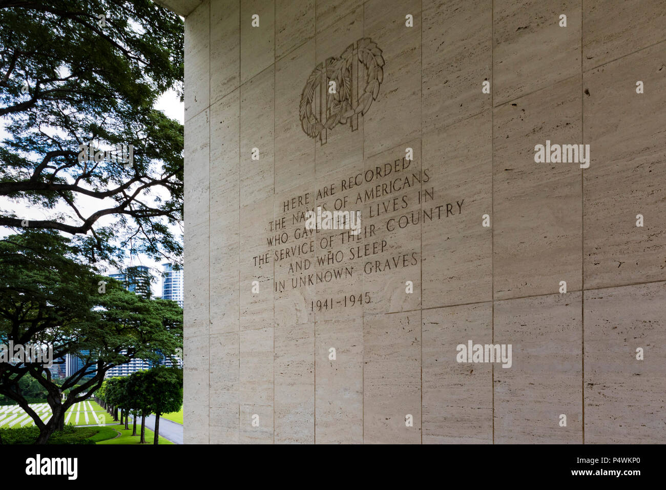 American Cemetery and Memorial, Manila, Philippines Stock Photo