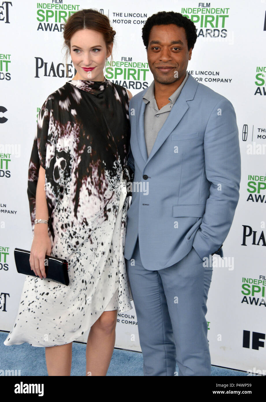 Sari Mercer, Chiwetel Ejiofor  at the Film Independent Spirit Awards 2014on the Santa Monica Beach In Los Angeles.Sari Mercer, Chiwetel Ejiofor  copy ------------- Red Carpet Event, Vertical, USA, Film Industry, Celebrities,  Photography, Bestof, Arts Culture and Entertainment, Topix Celebrities fashion /  Vertical, Best of, Event in Hollywood Life - California,  Red Carpet and backstage, USA, Film Industry, Celebrities,  movie celebrities, TV celebrities, Music celebrities, Photography, Bestof, Arts Culture and Entertainment,  Topix, vertical,  family from from the year , 2014, inquiry tsuni@ Stock Photo