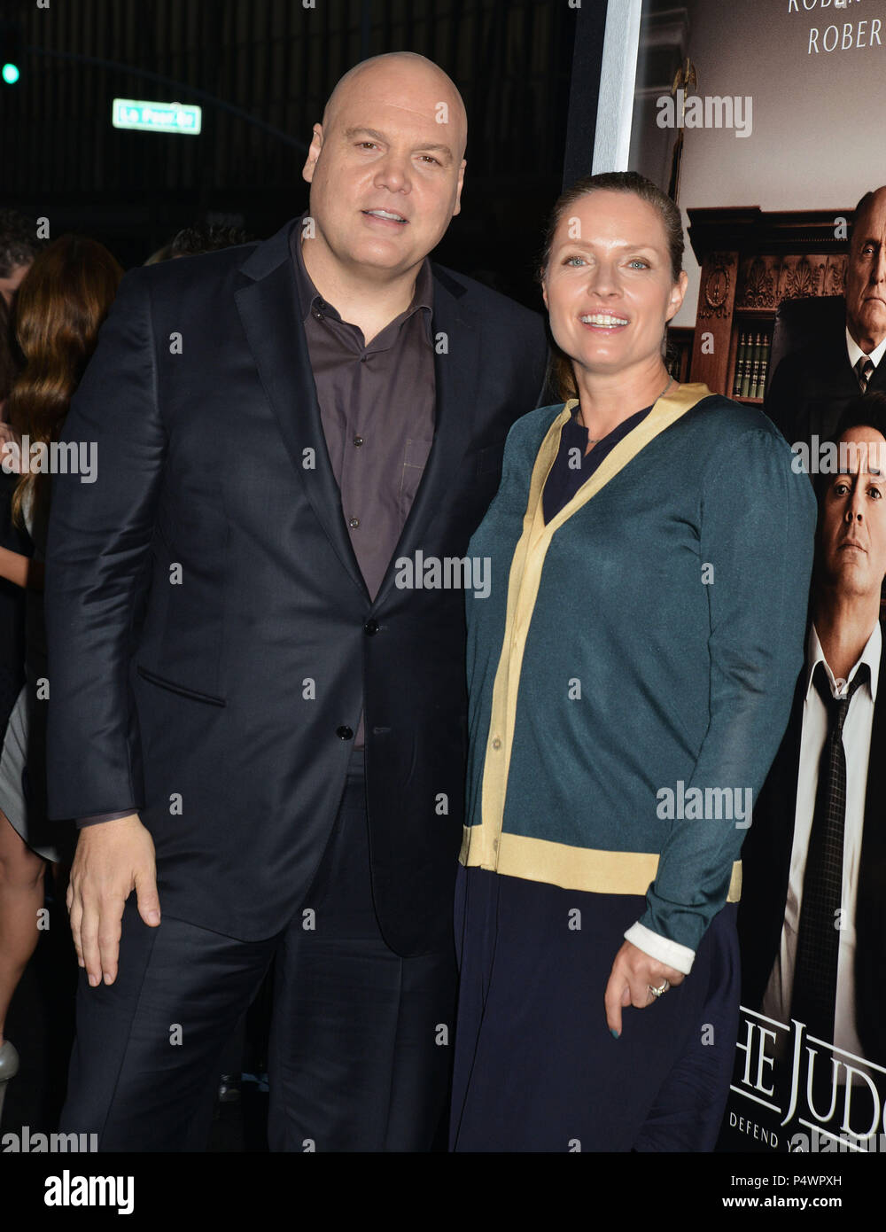 Vincent d onofrio and wife at the judges premiere at the academy of