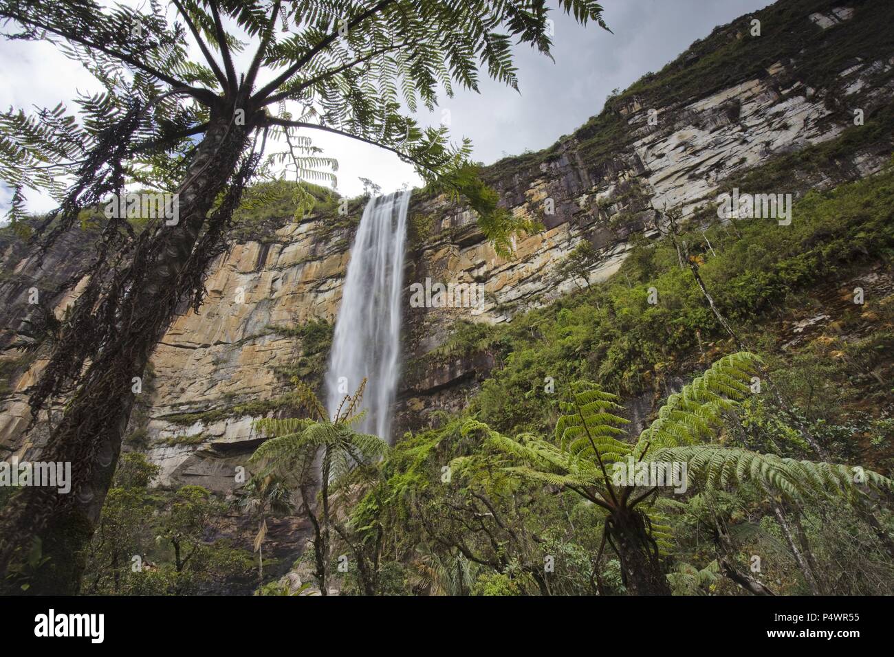 Gocta waterfall. Amazonas Departament. Peru. Stock Photo