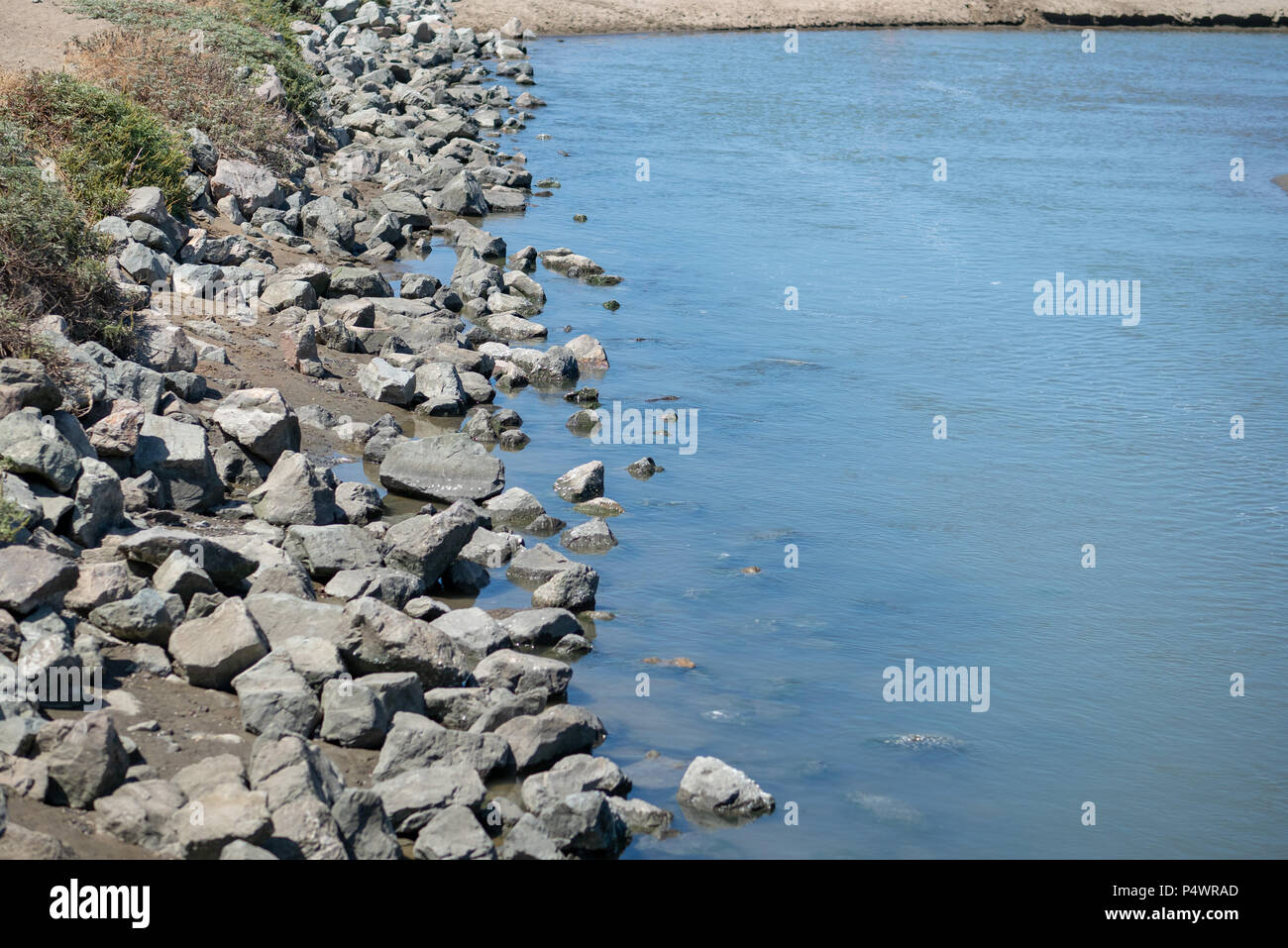 Rocks lining hi-res stock photography and images - Alamy