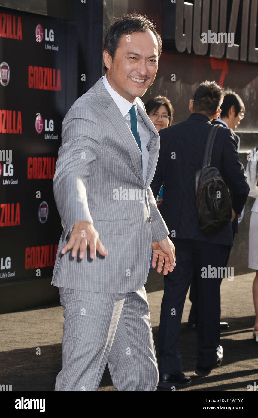 a Ken Watanabe 025 at the Godzilla Premiere at the Dolby Theatre in Los ...
