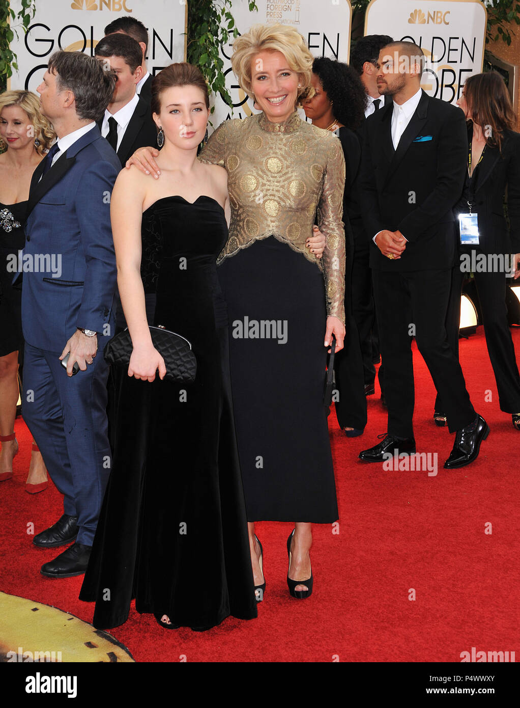 Emma Thompson And Daughter At The 14 Golden Globes Awards At The Beverly Hilton In Los Angeles Emma Thompson And Daughter Event In Hollywood Life California Red Carpet Event Usa Film Industry