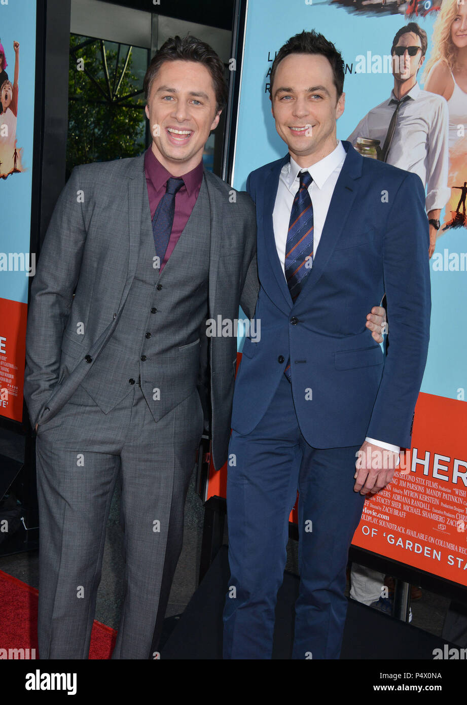 Zach Braff And Jim Parsons At Wish I Was Here Premiere At The Dga Theatre In Los Angeles Zach Braff And Jim Parsons 139 Event In Hollywood Life California Red Carpet Event